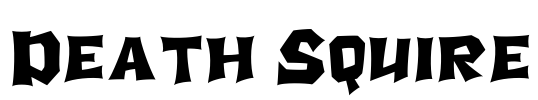 Death Squire Font Image