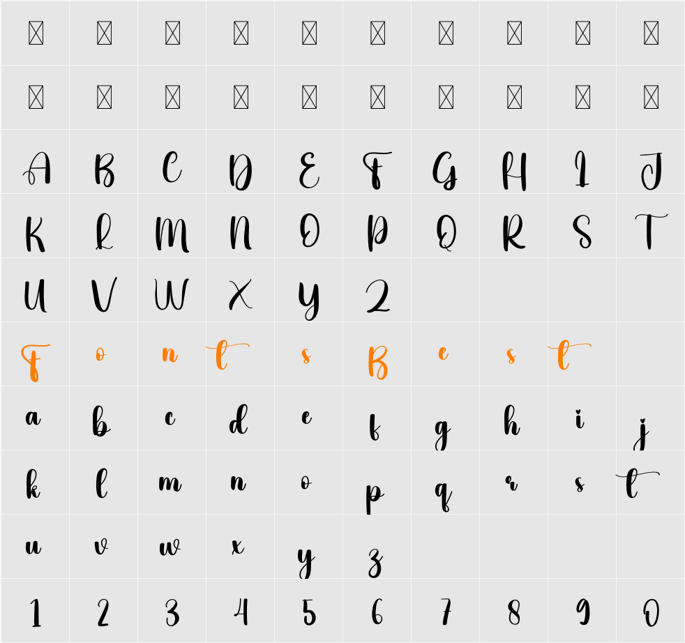 Eyes Character Map