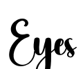 Eyes Font Image