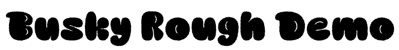 Busky Rough Demo Font Image
