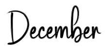 December Font Image