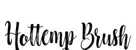Hottemp Brush Font Image