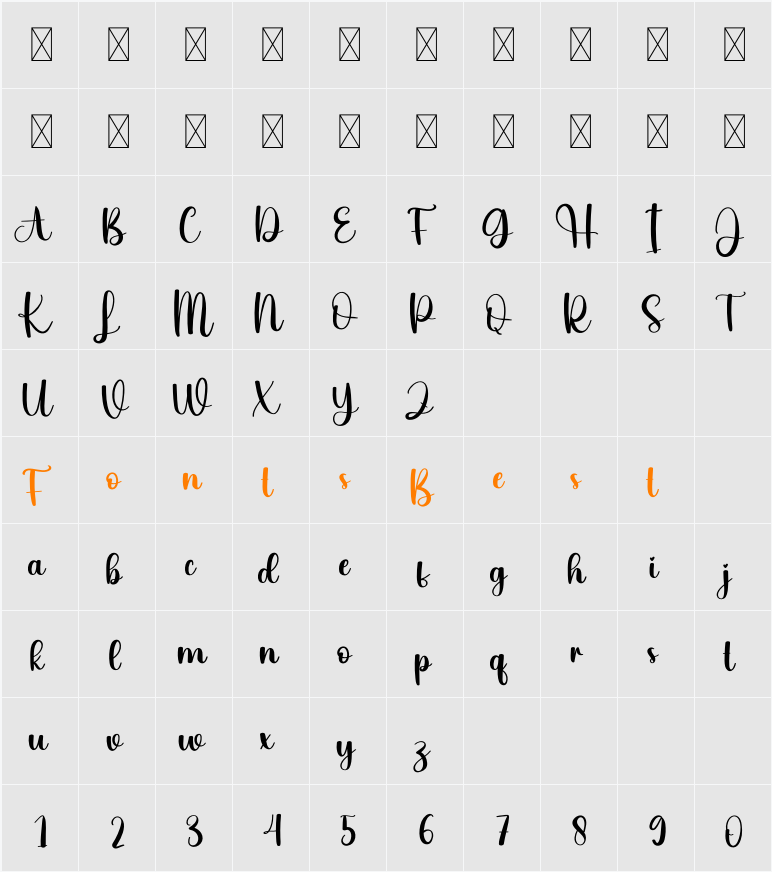 Line Character Map