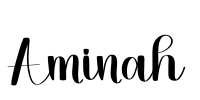 Aminah Font Image