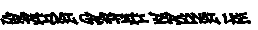 Spartical Graffiti PERSONAL USE Font Image