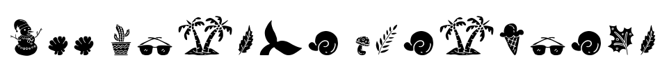 All Season Ornaments Font Image