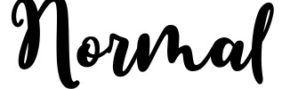 Normal Font Image