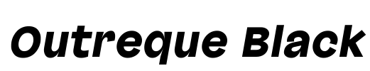 Outreque Black Font Image