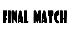 Final Match Font Image