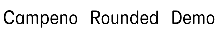 Campeno Rounded Demo Font Image