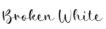 Broken White Font Image