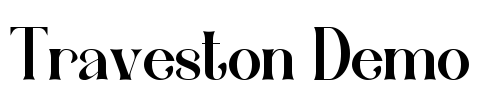 Traveston Demo Font Image