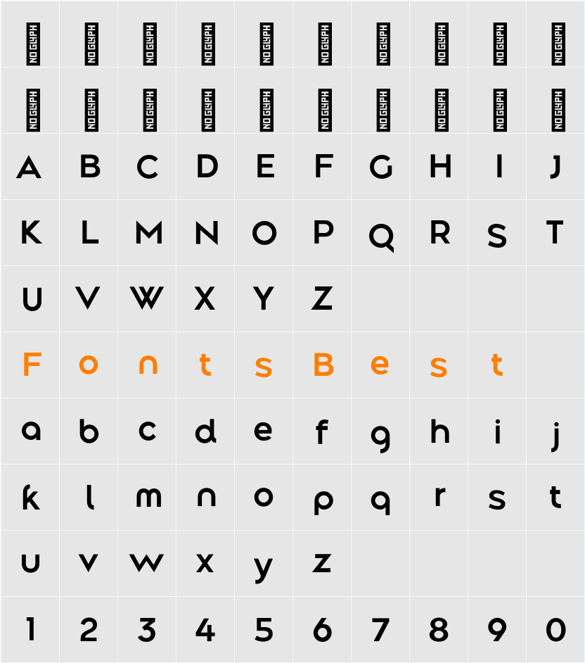Along Sans s2 SemiBold Character Map