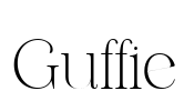 Guffie Font Image