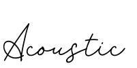 Acoustic Font Image