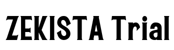 ZEKISTA Trial Font Image