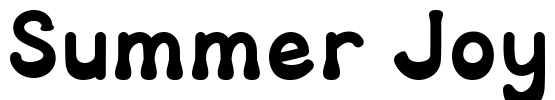 Summer Joy Font Image