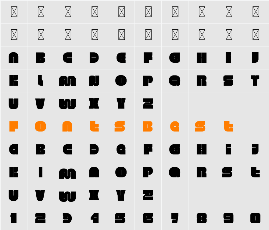 Marow Free Character Map