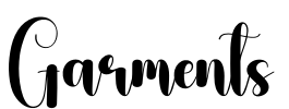 Garments Font Image