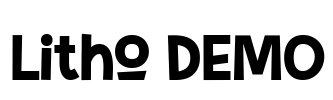 Litho DEMO Font Image
