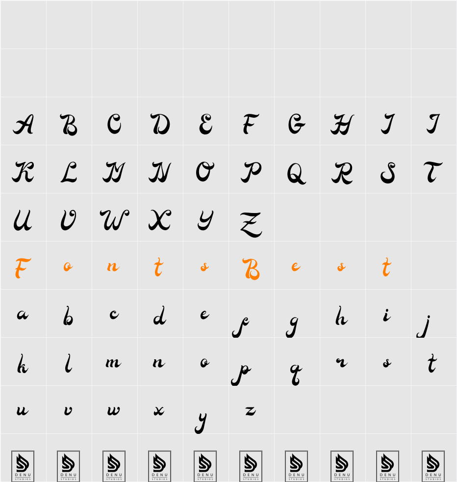 Slogger Character Map