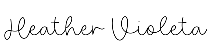 Heather Violeta Font Image
