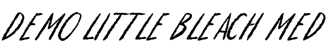 Demo Little Bleach Med Font Image