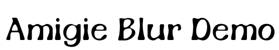 Amigie Blur Demo Font Image