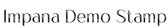 Impana Demo Stamp Font Image