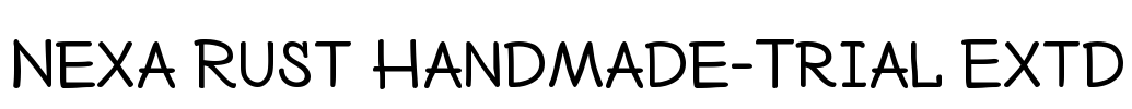 Nexa Rust Handmade-Trial Extd Font Image