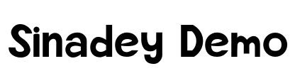 Sinadey Demo Font Image