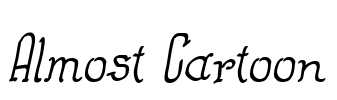 Almost Cartoon Font Image