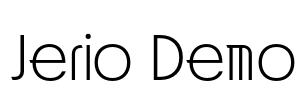 Jerio Demo Font Image