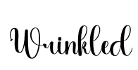 Wrinkled Font Image