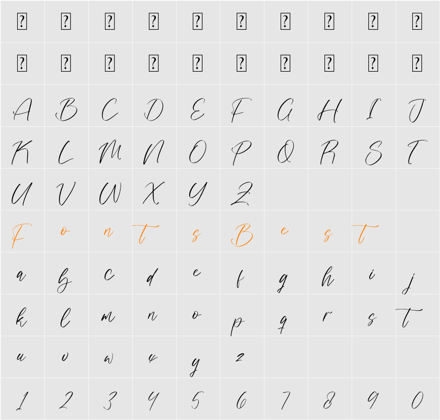 Prostlande Character Map