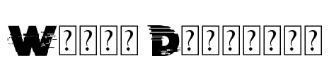 Wrong Delivery Font Image