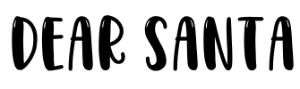 DEAR SANTA Font Image