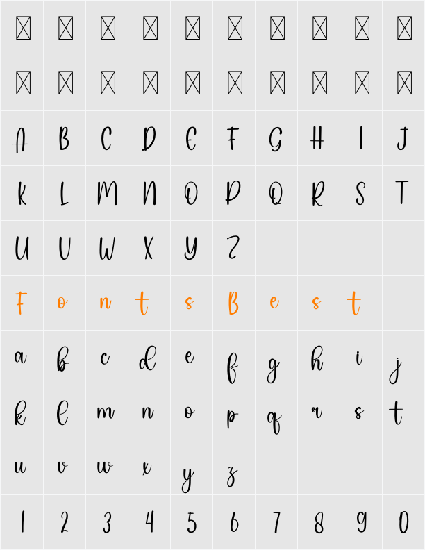 Midday Character Map