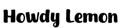 Howdy Lemon Font Image
