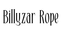 Billyzar Rope Font Image