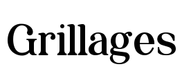 Grillages Font Image