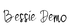 Bessie Demo Font Image