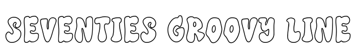 SEVENTIES GROOVY LINE Font Image