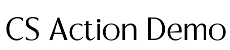 CS Action Demo Font Image