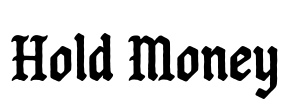Hold Money Font Image