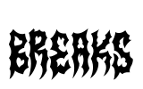 BREAKS Font Image