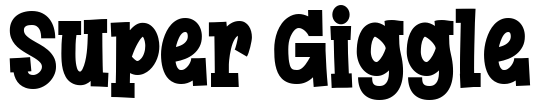 Super Giggle Font Image