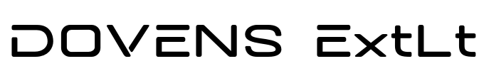 DOVENS ExtLt Font Image