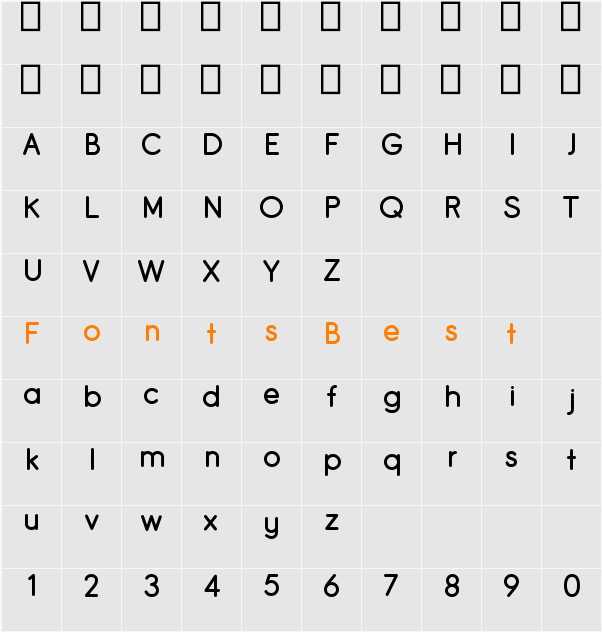 Smgl Character Map