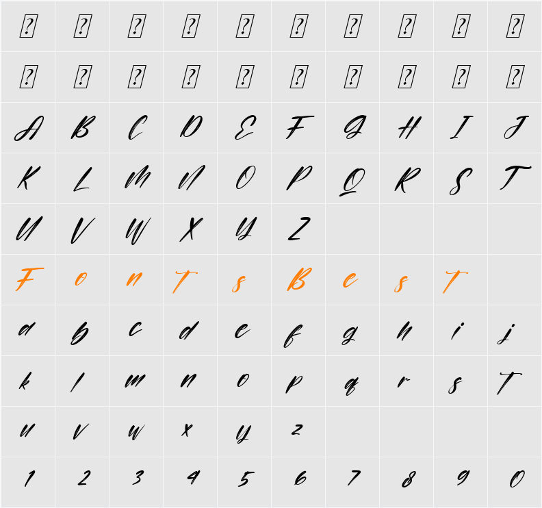 Persistent Character Map